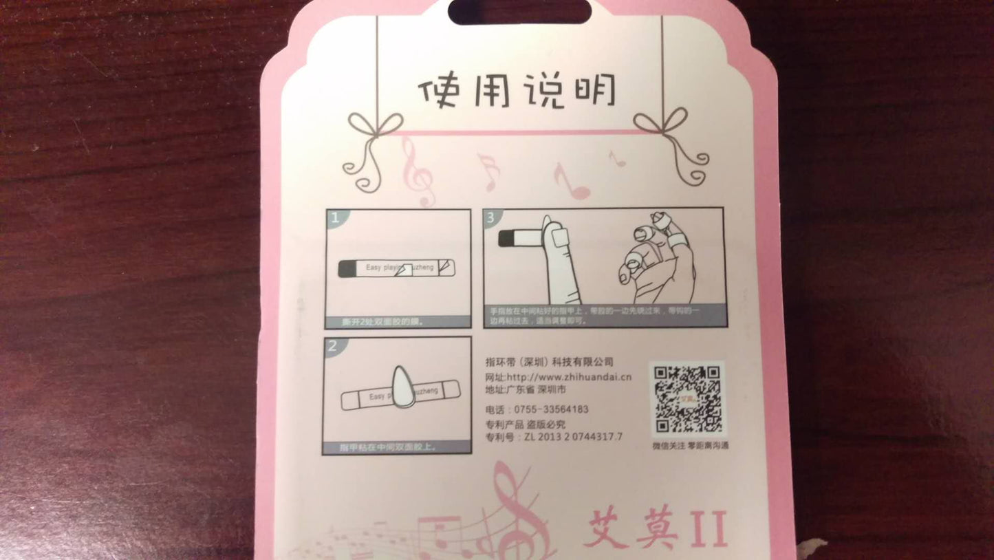 Tapeless Velcro Finger Picks Fasteners