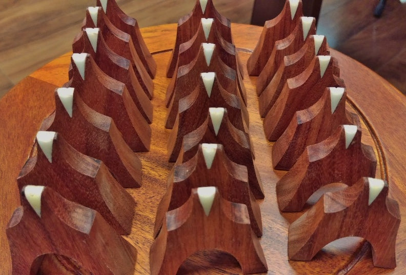 Beijing Style Rosewood 21 Bridge Set