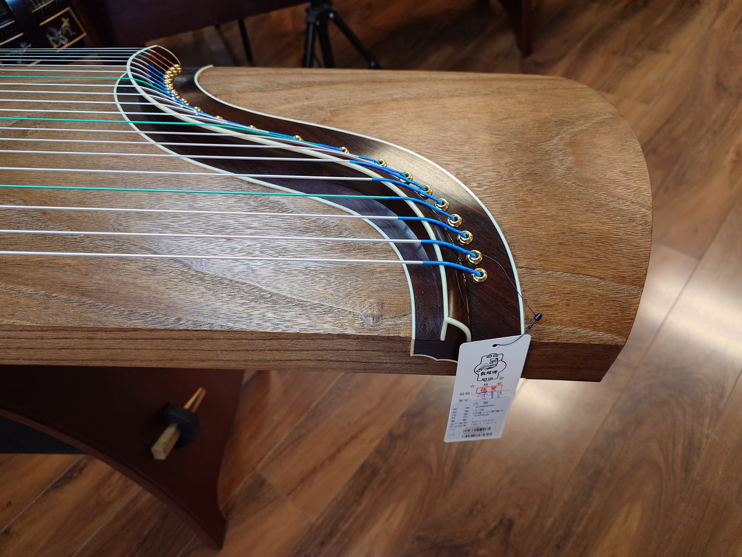 Dunhuang Red Sandalwood  Carved-out Guzheng 23996989W "Natural Essence"敦煌牌限量版小叶紫檀整挖筝“天然存真”