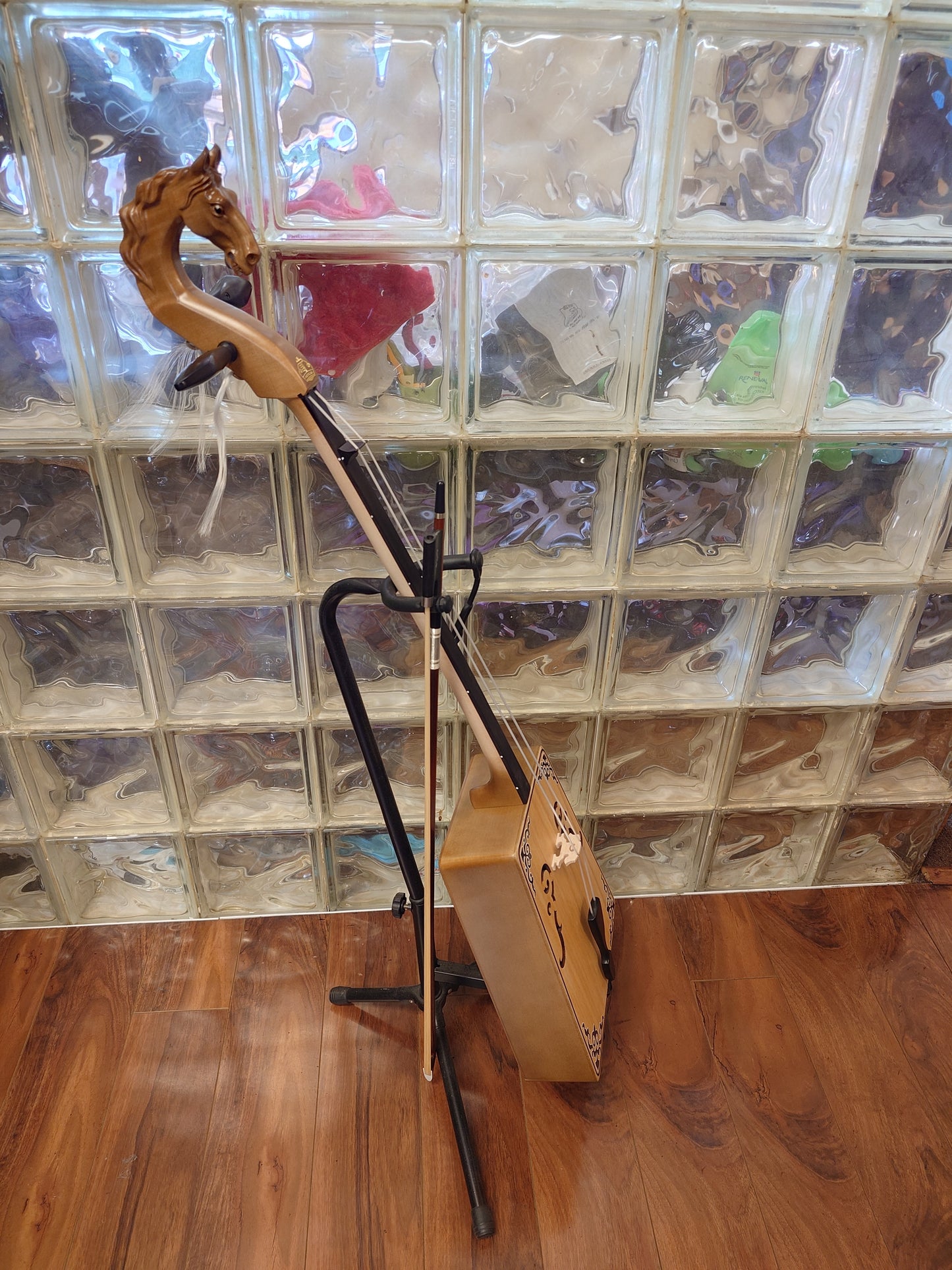 Morin Khuur – Professional Flat-Body Mongolian Horsehead Fiddle 马头琴