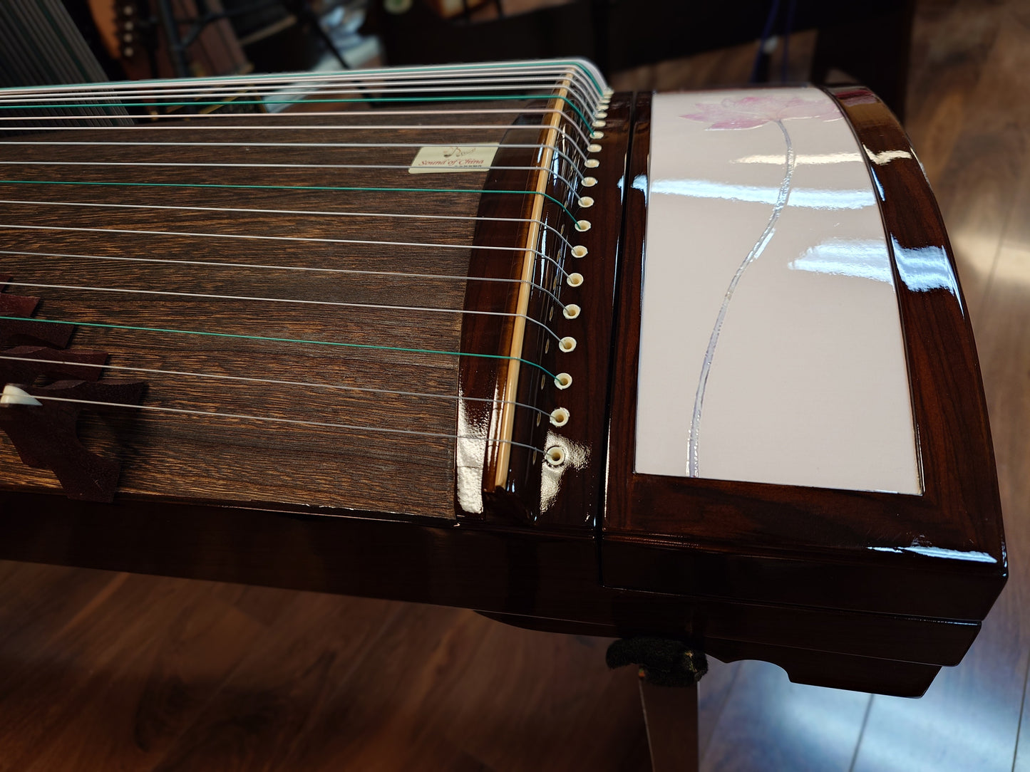Sound of China Padauk Guzheng "Lotus & Dragonfly"