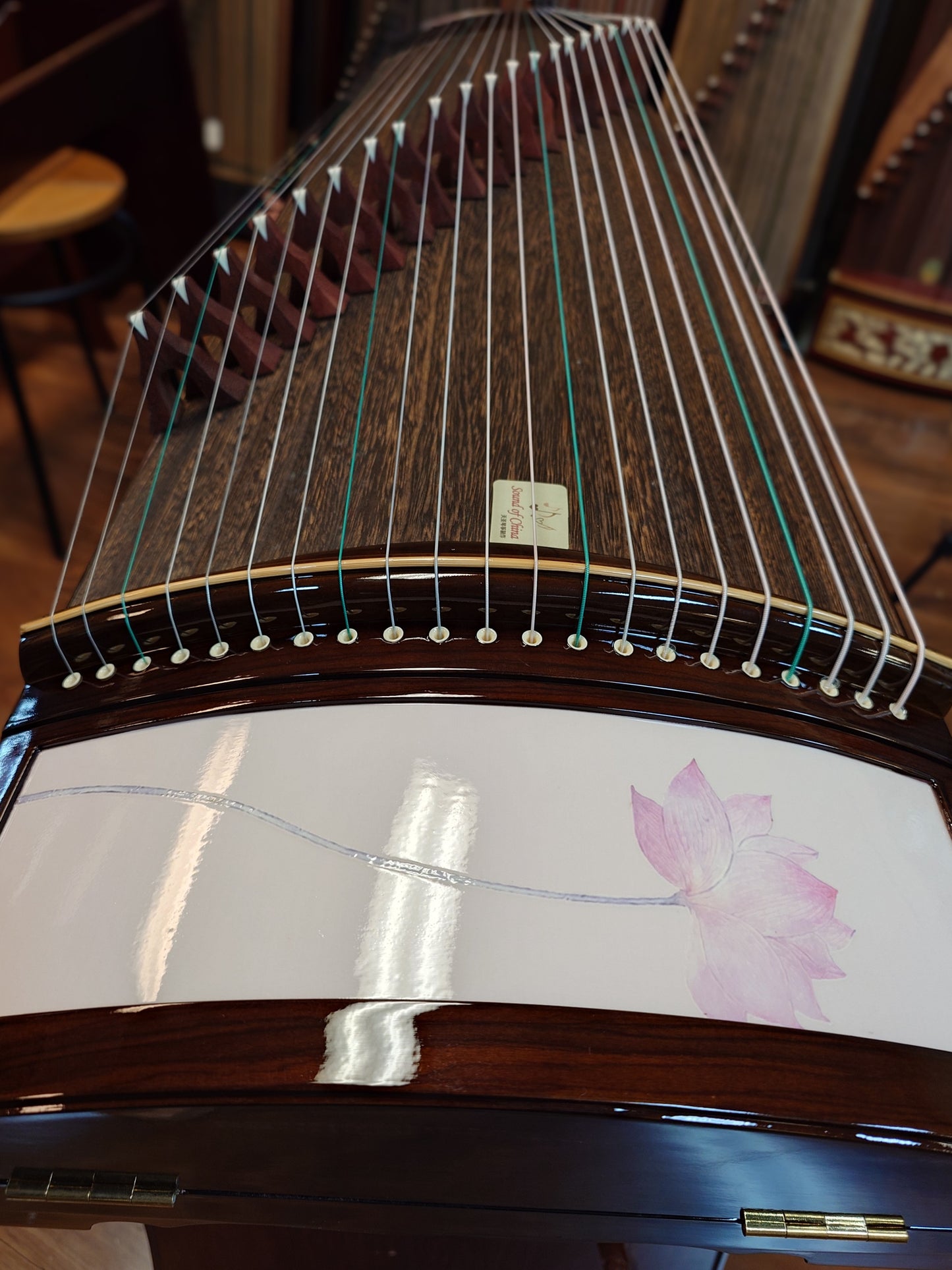 Sound of China Padauk Guzheng "Lotus & Dragonfly"