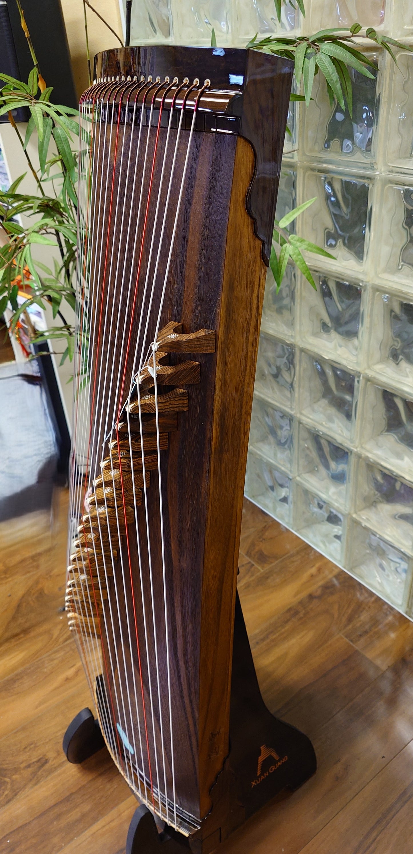 Haitang Guzheng 43" Travel-size Carved-out Guzheng "Mountain Perch"