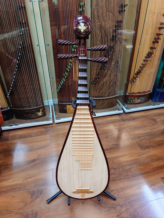 Dunhuang NAMM Show Collection Pipa Burmese Rosewood with Aged Rosewood Pegs