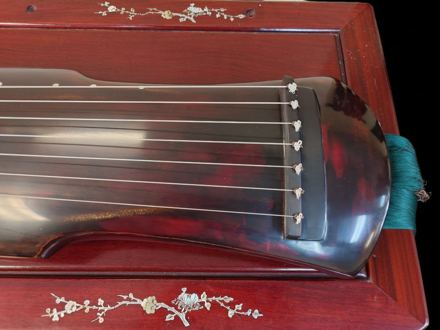 Elite Cinnabar Lacquer Fu Xi Style Guqin – Collection Grade