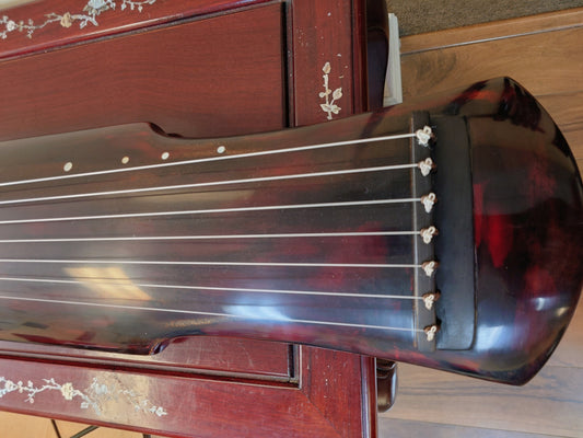 Elite Cinnabar Lacquer Fu Xi Style Guqin – Collection Grade