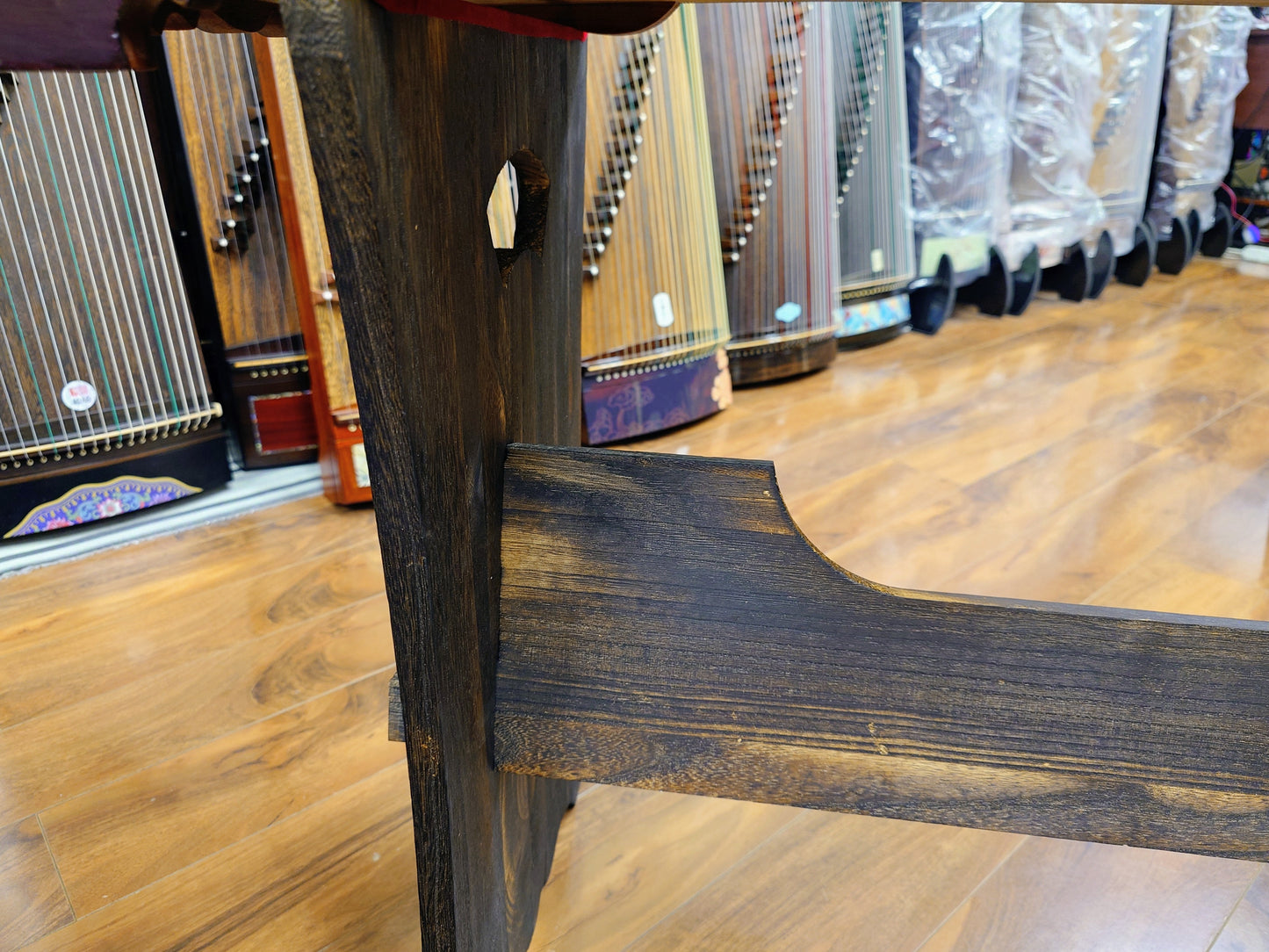 Paulownia Wood 3-Piece Guzheng Stand