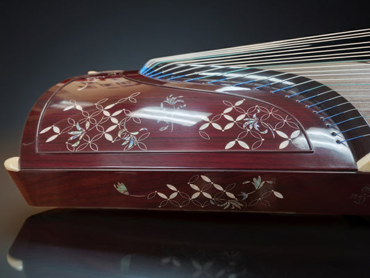Dunhuang Indian Rosewood  Guzheng "Garden Serenity" - NAMM Show Limited Edition 25698LCJ 敦煌牌限量特选阔叶黄檀演奏筝"闲庭雅韵"