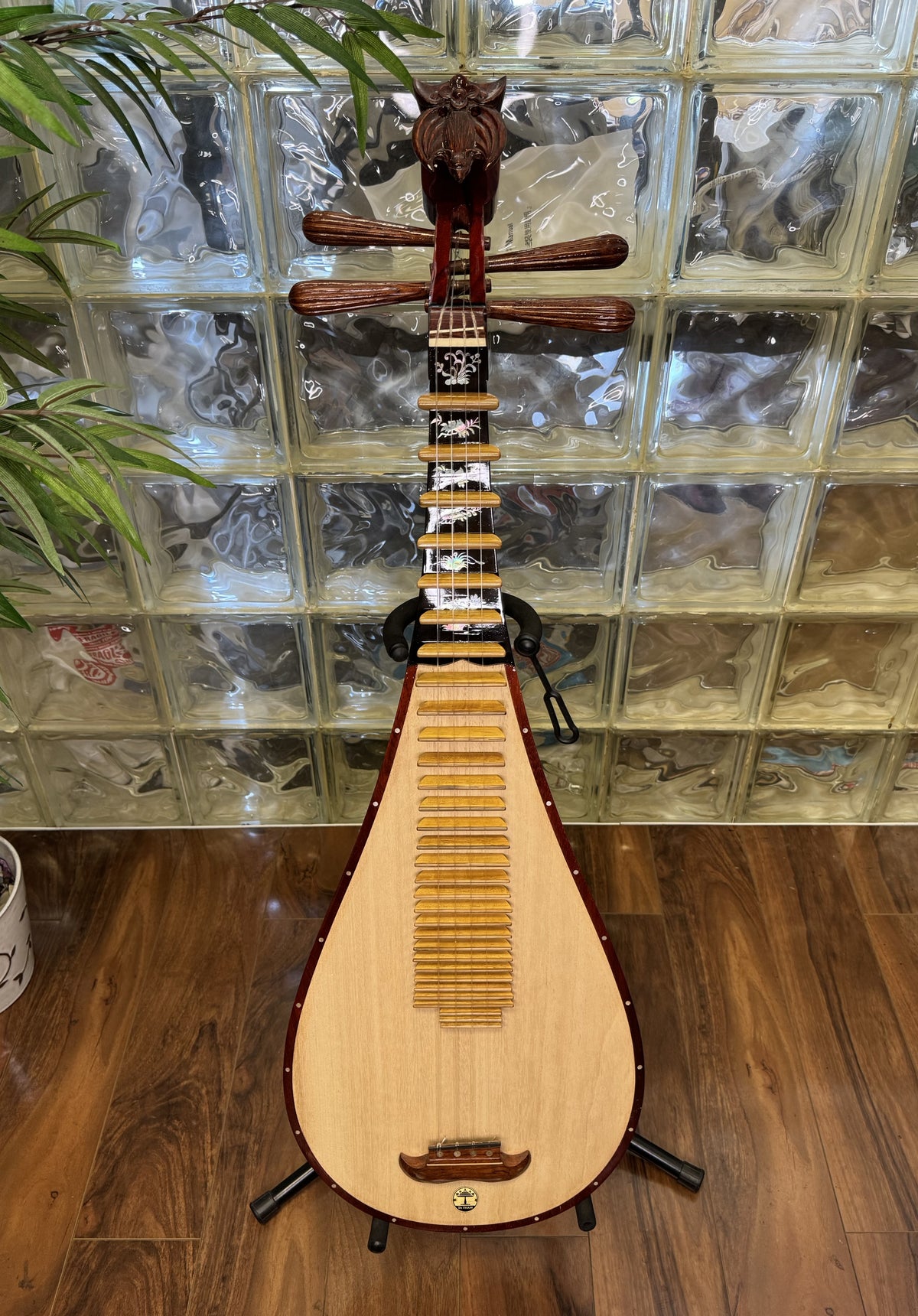Asida Instrument Dan Ty Ba with Inlay Vietanmese Lute Musical Instrument with Mother of ...